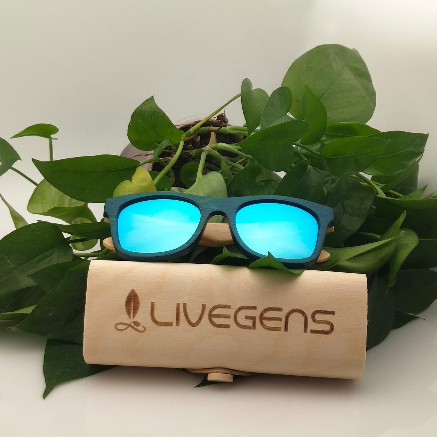 gafas de madera de bambú