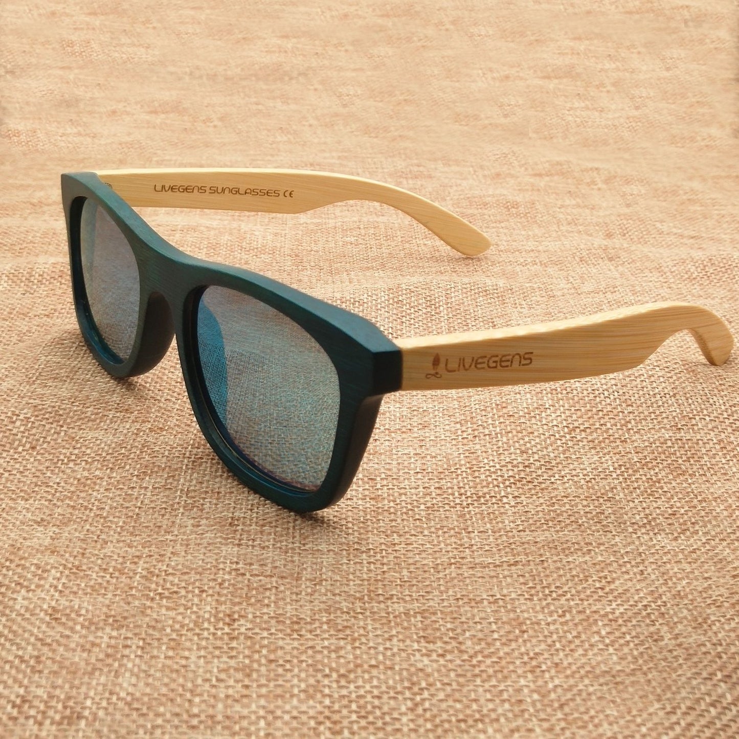 gafas de madera de bambú