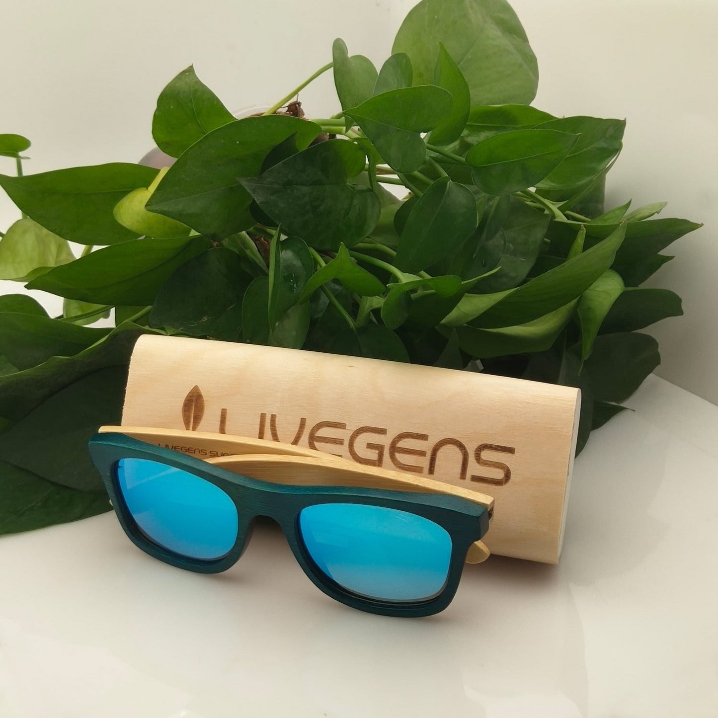 gafas de madera de bambú