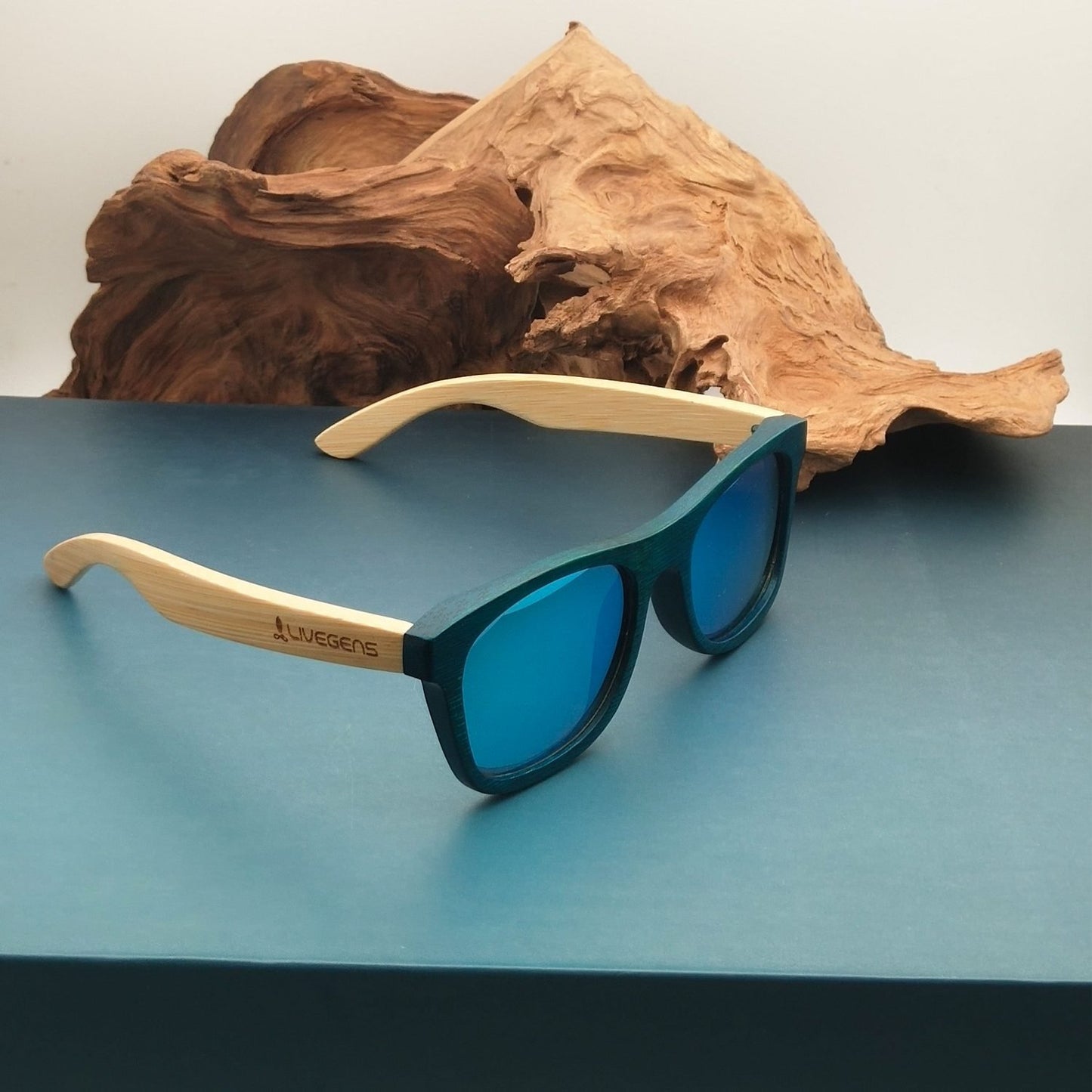 gafas de madera de bambú