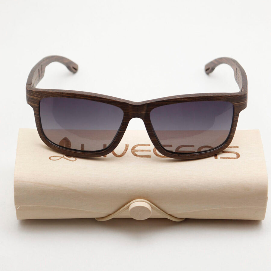 gafas de sol de bambu