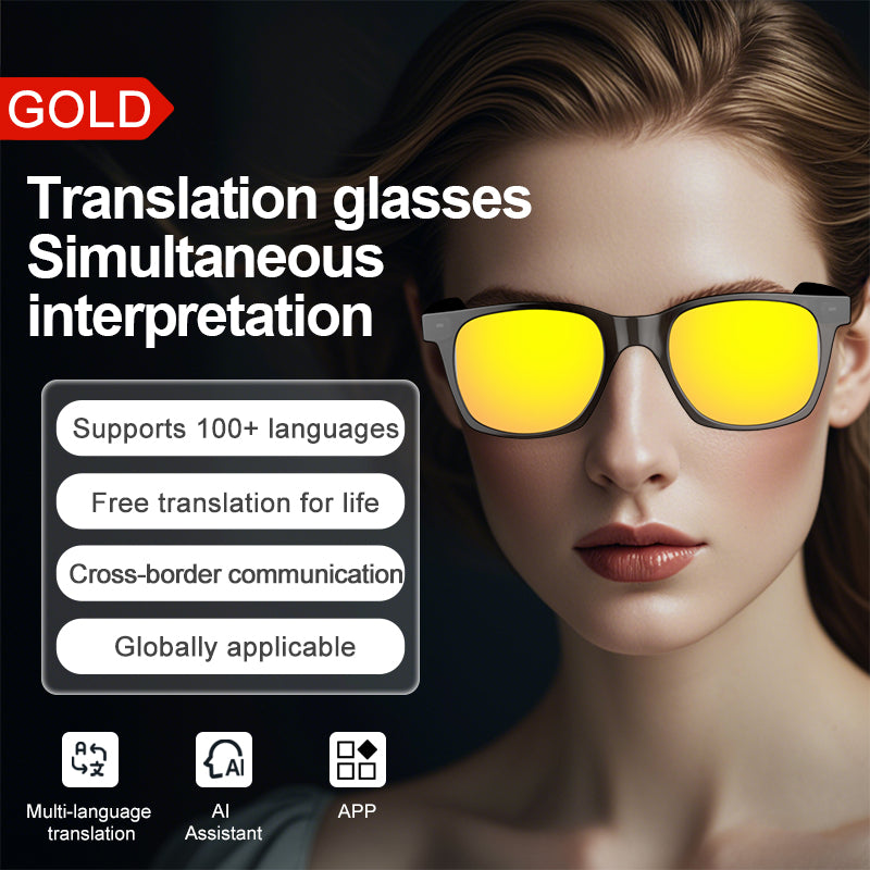 Smart Glasses with AI Translator BT Glasses Hands-Free Music & Calls Outdoor Sports Headphones Waterproof for Men & Woman-7