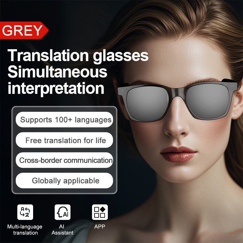 Smart Glasses with AI Translator BT Glasses Hands-Free Music & Calls Outdoor Sports Headphones Waterproof for Men & Woman-6