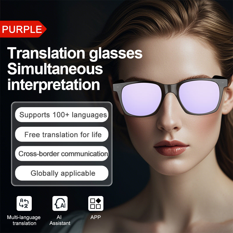 Smart Glasses with AI Translator BT Glasses Hands-Free Music & Calls Outdoor Sports Headphones Waterproof for Men & Woman-11