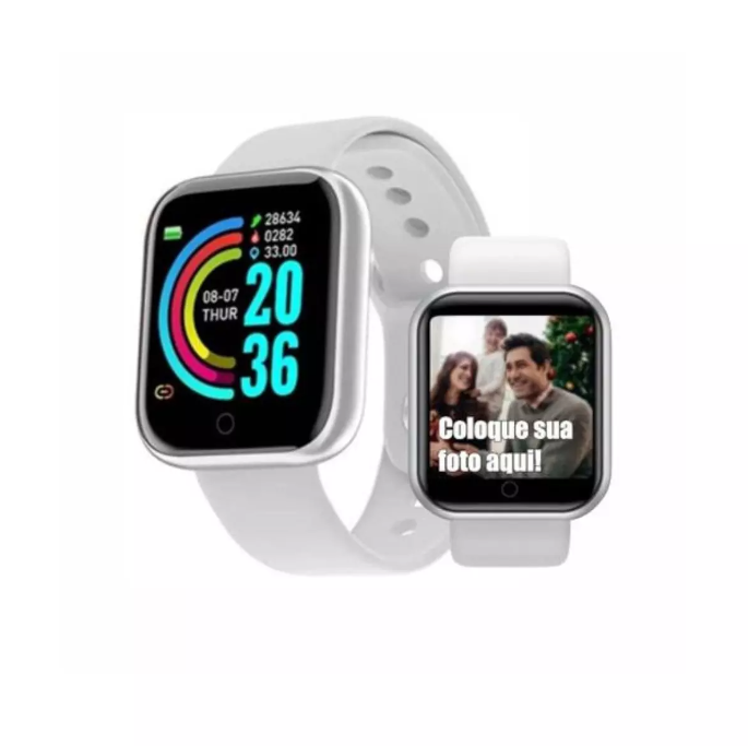 Relógio Smartwatch D20 Prata