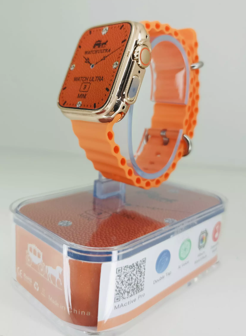 Smartwatch 8 Ultra laranja Microwear mini 3
