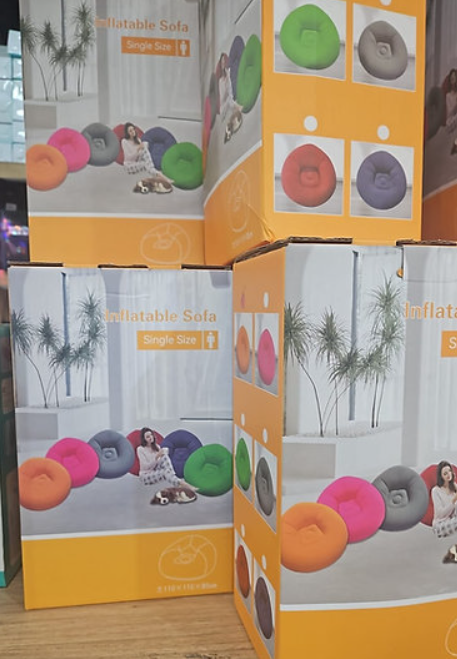 Sofá poltrona (Puff Inflável) - Aveludado