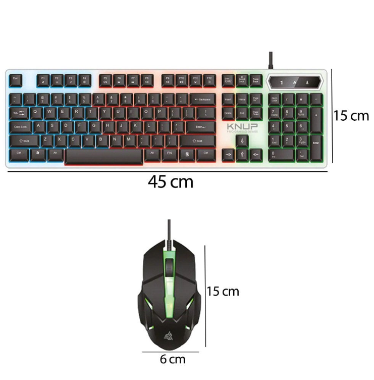 Kit teclado e mouse Gamer com Fio Led RGB