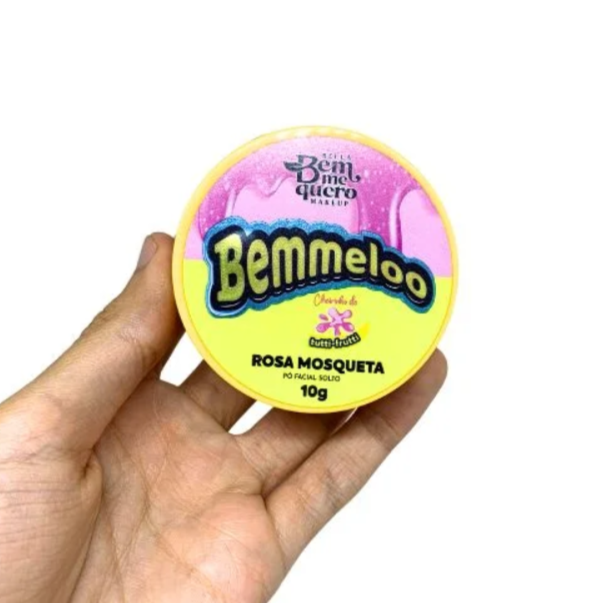Pó Facial Solto Rosa Mosqueta Bemmeloo Cheirinho de Tutti-Frutti Bella Bem Me Quero