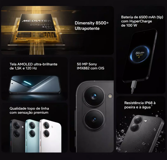 Smartphone Xiaomi Poco X8 Pro 5G 8/512GB - Verde