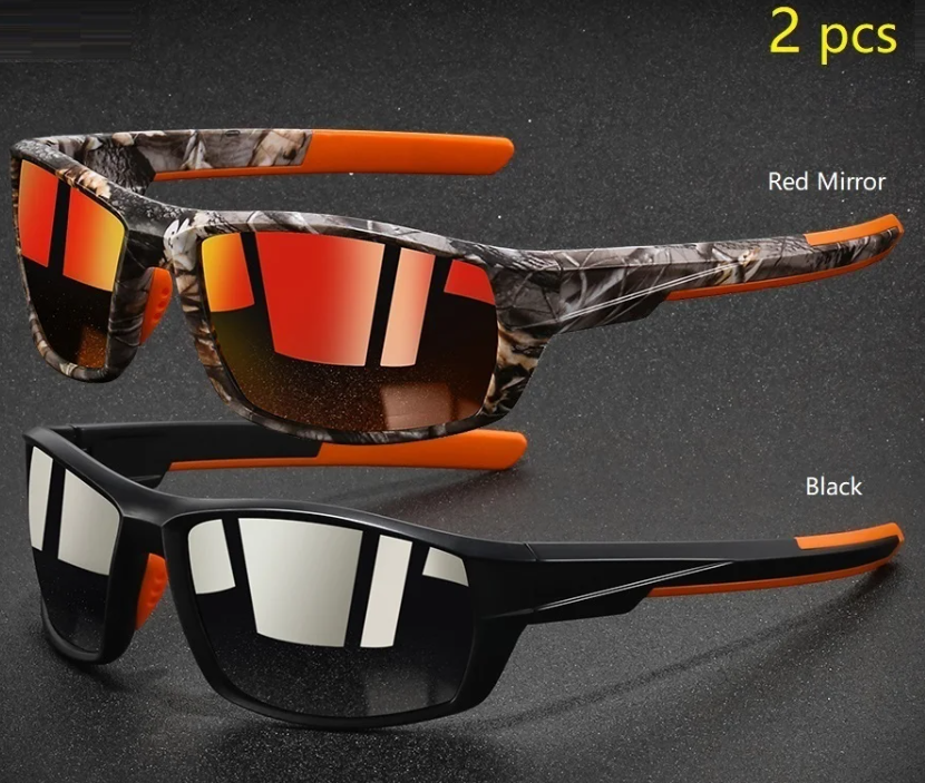 2 Óculos de Sol Esportivos moda Feminina e Masculina