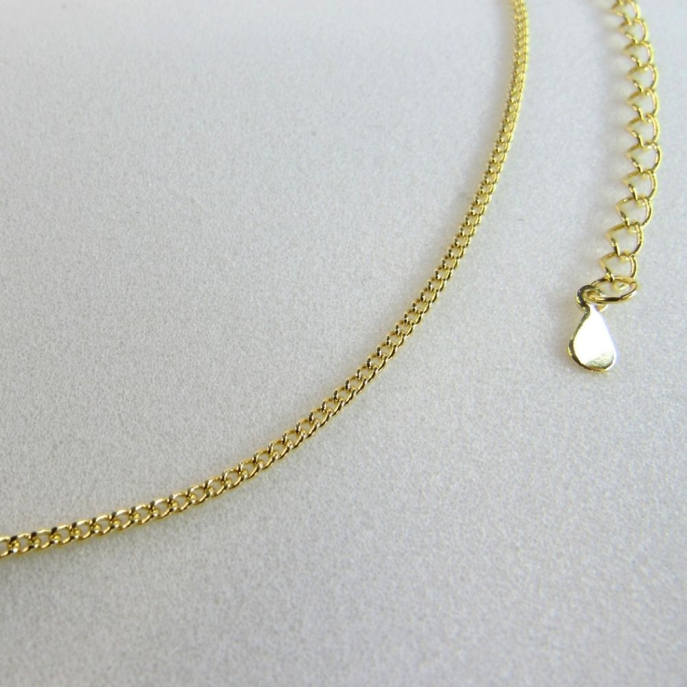 Choker Com Uma Pérola Banhado em Ouro 18k