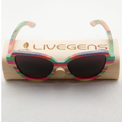 gafas de sol de bambu