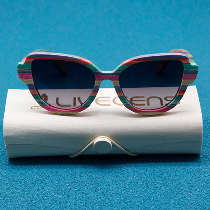 gafas de sol de bambu