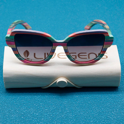 gafas de sol de bambu