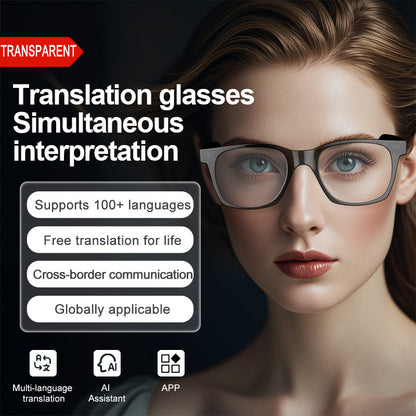Smart Glasses with AI Translator BT Glasses Hands-Free Music & Calls Outdoor Sports Headphones Waterproof for Men & Woman-10