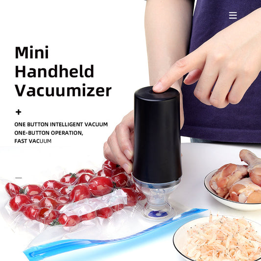Handheld Vacuum Sealer, Portable Vacuum Sealer for Food, Save Sealer Food Vacuum Kit-0