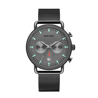 MEGIR Men Watch Top Brand Fashion Casual Quartz Watches Waterproof Date Man Sports Military Wristwatch Clock Relogio Masculino-8