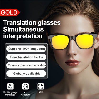 Smart Glasses with AI Translator BT Glasses Hands-Free Music & Calls Outdoor Sports Headphones Waterproof for Men & Woman-7