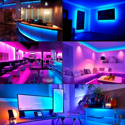 Fita Led RGB colorida de 5 metros com Controle Remoto