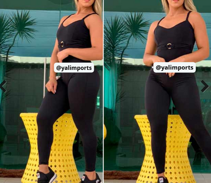 Calça Legging Suplex feminina lisa adulto
