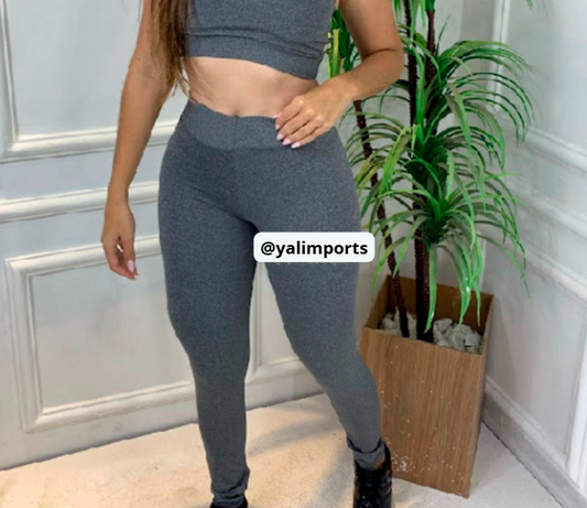 Calça feminina legging Fitness Suplex Liso