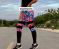 Calça feminina legging Fitness com detalhes