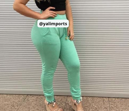Calça feminina de moletom adulto