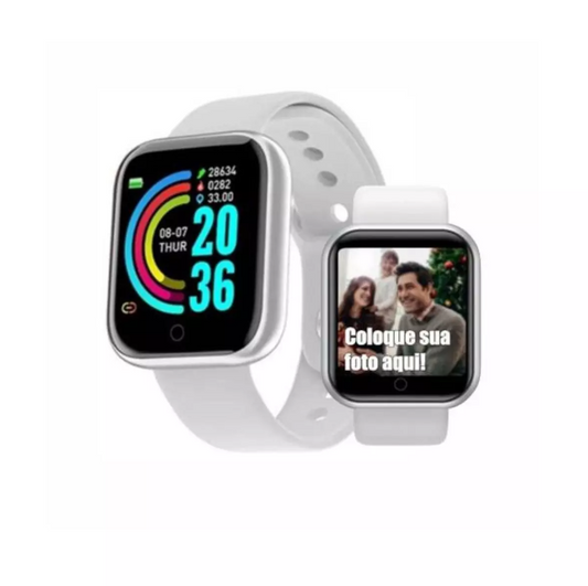 Relógio Smartwatch D20 Prata