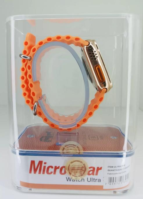 Smartwatch 8 Ultra laranja Microwear mini 3