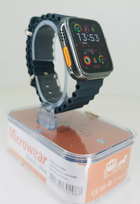 Smartwatch 8 Ultra preto Microwear mini 3