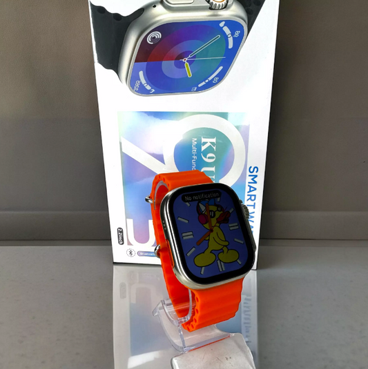 Relógio Smartwatch K9 Ultra 2 série 9 Ultra prata com 2 pulseiras