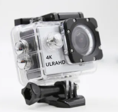 Câmera esportiva 4K à prova d'água