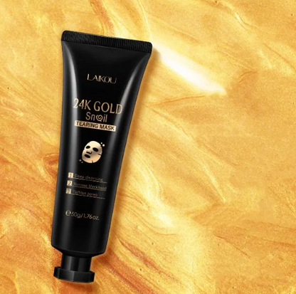 Kit com 2 máscaras hidratantes destacável - Gold Foil Snail