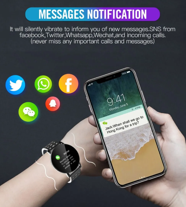 Relógio inteligente Bluetooth