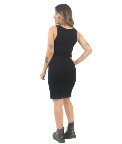 Vestido feminino regata - Preto