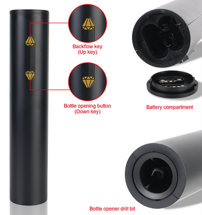 Abridor de Vinho elétrico - Portátil