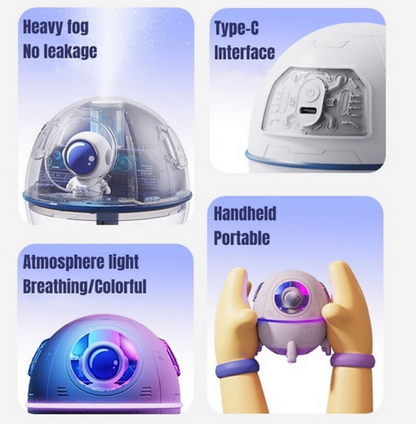 Difusor e Umidificador de Ar - (Astronauta Bivolt LED USB 220ml) - B-Max 076