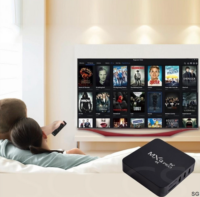 TV Box Smart - Conversor Inteligente: MXQ PRO 4K 5G - Televisao + canais