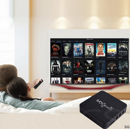 TV Box Smart - Conversor Inteligente: MXQ PRO 4K 5G - Televisao + canais