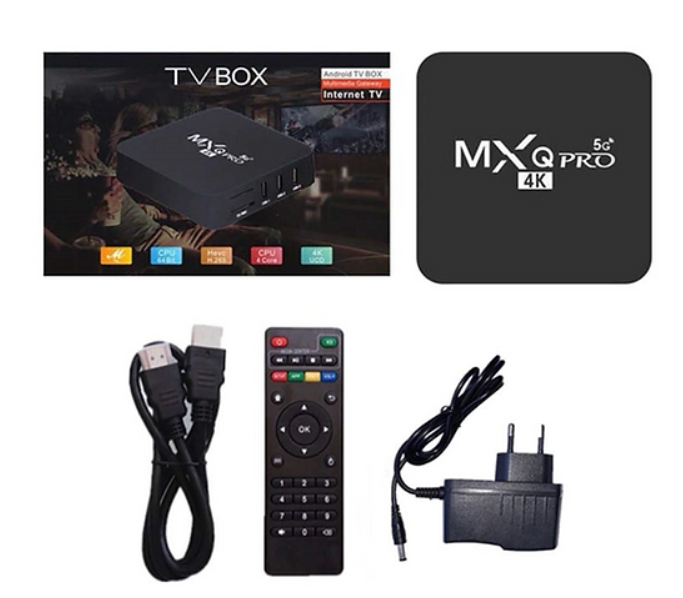 TV Box Smart - Conversor Inteligente: MXQ PRO 4K 5G - Televisao + canais