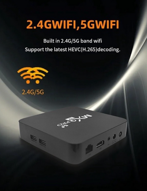 TV Box Smart - Conversor Inteligente: MXQ PRO 4K 5G - Televisao + canais