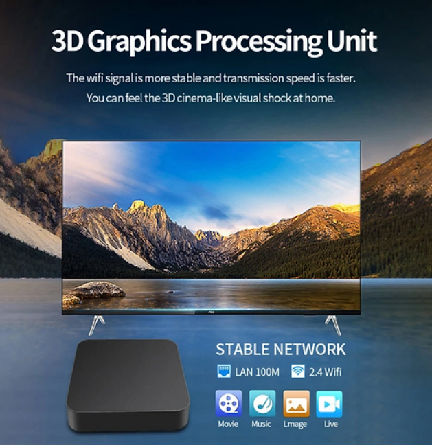 TV Box Smart - Conversor Inteligente: MXQ PRO 4K 5G - Televisao + canais