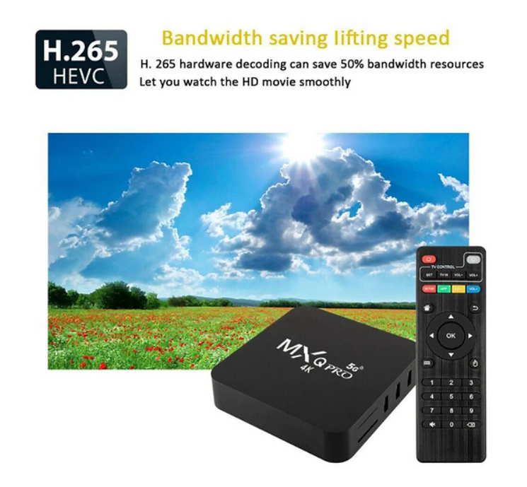 TV Box Smart - Conversor Inteligente: MXQ PRO 4K 5G - Televisao + canais