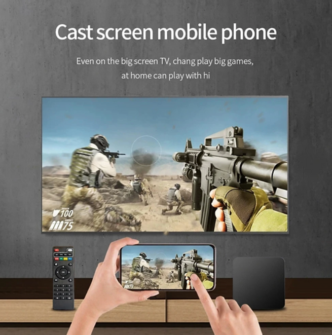 TV Box Smart - Conversor Inteligente: MXQ PRO 4K 5G - Televisao + canais