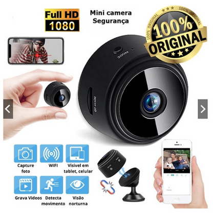 Mini câmera de segurança - A9 Original S/ Fio c/ Suporte HD