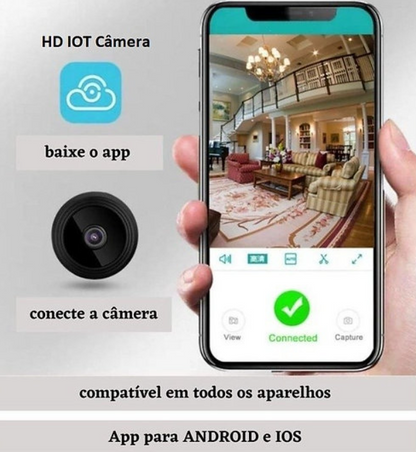 Mini câmera de segurança - A9 Original S/ Fio c/ Suporte HD