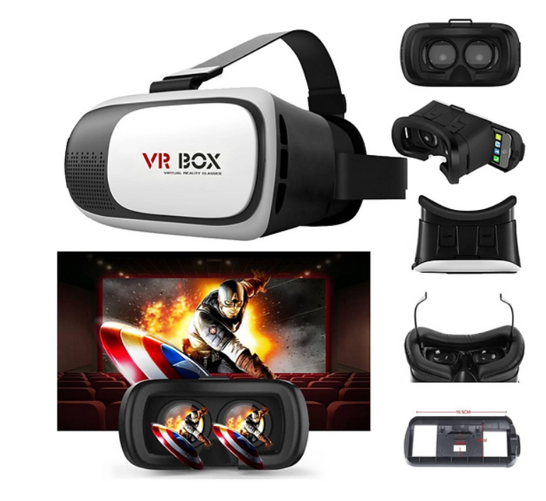 Óculos Vr Box 2.0 - realidade virtual + controle cardboard 3d Bluetooth