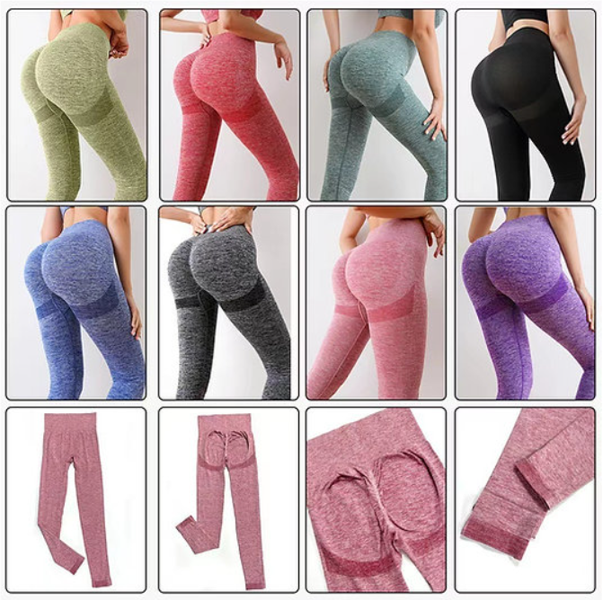 Kit 2 Peças Fitness calça legging levanta Bumbum + Top