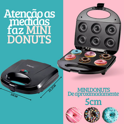 Máquina de Donuts (Rosquinhas) - Antiaderente 6 Partes